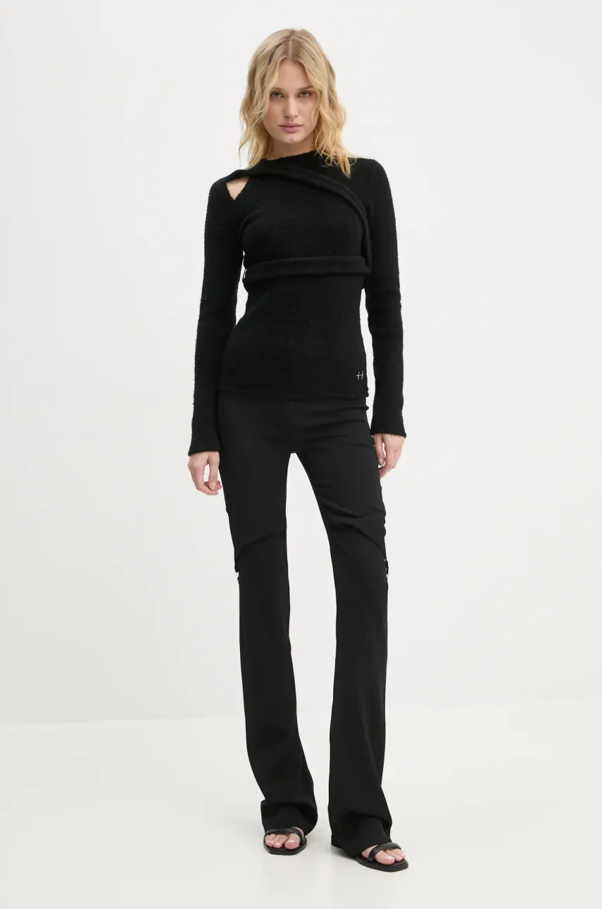 Свитер с примесью шерсти Heliot Emil женский цвет чёрный AW24.W.07.065.BLK01 Свитер с примесью шерсти Heliot Emil женский цвет чёрный AW24.W.07.065.BLK01