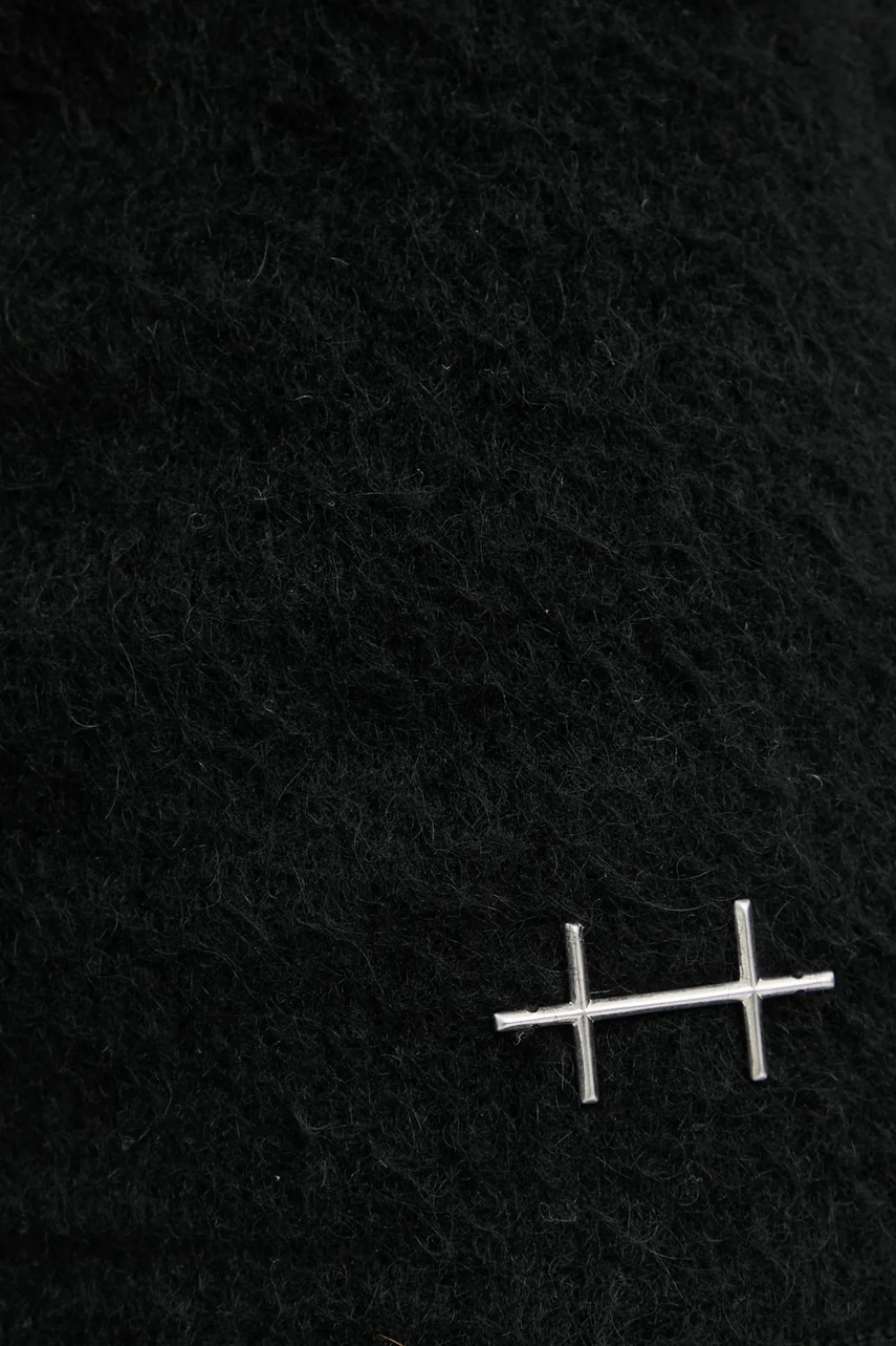 Πουλόβερ με προσθήκη μαλλιού Heliot Emil γυναικείο, χρώμα: μαύρο, AW24.W.07.065.BLK01 φωτογραφία