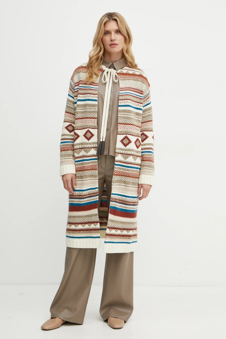 Weekend Max Mara cardigan din lana culoarea bej, 2425346013600 Weekend Max Mara cardigan din lana culoarea bej, 2425346013600