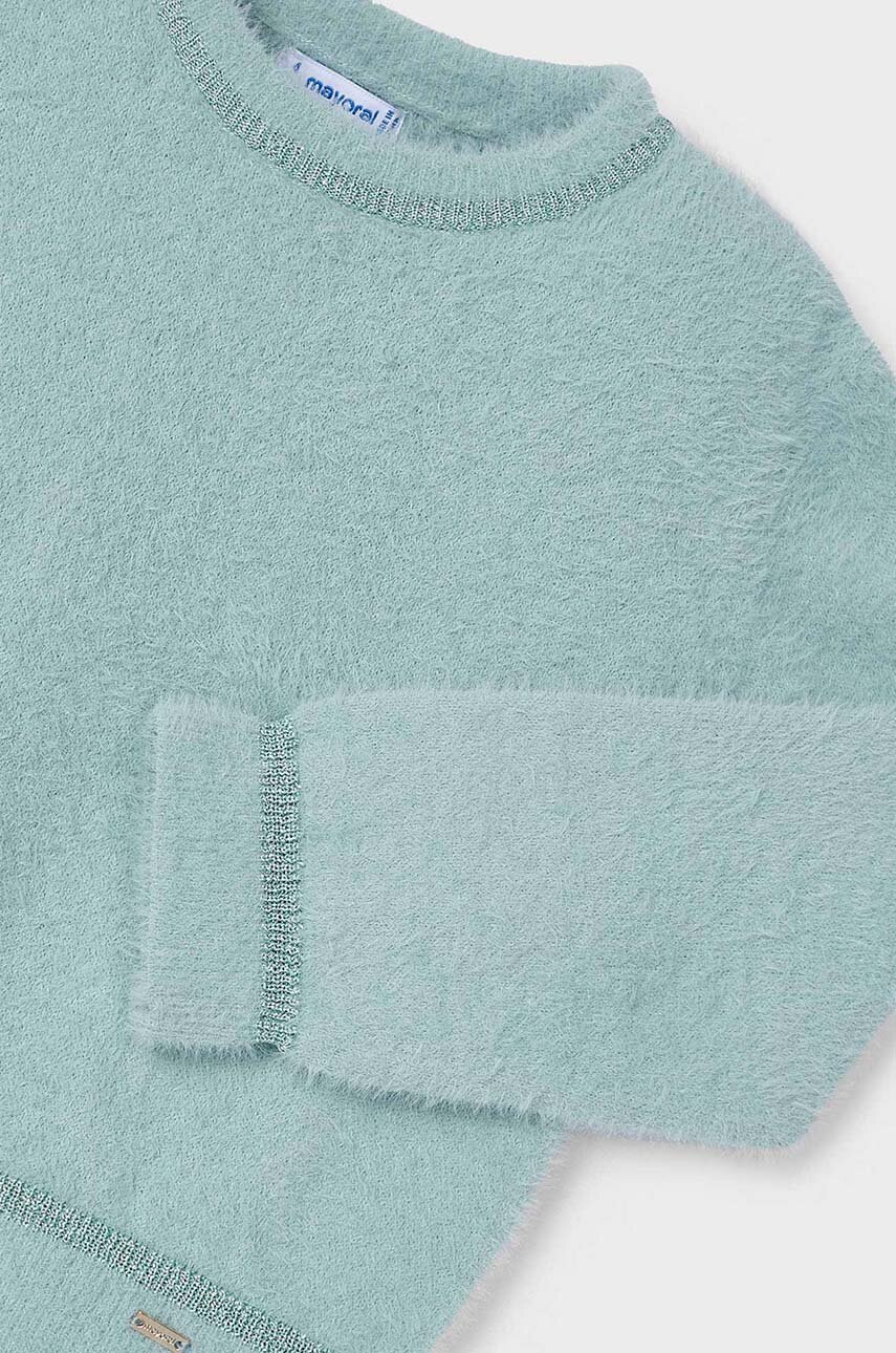 Дитячий светр Mayoral колір бірюзовий 4353