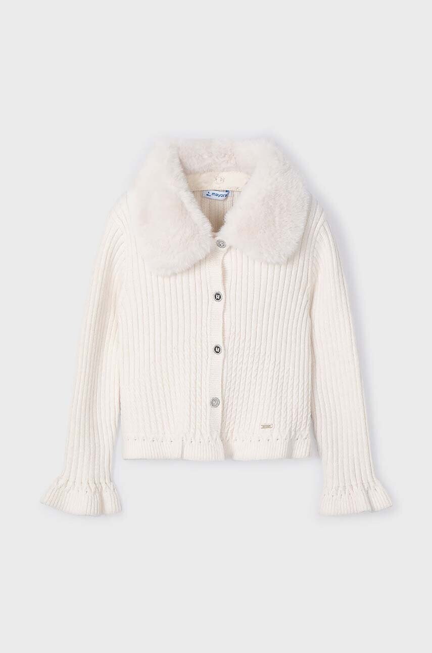 Mayoral cardigan copii culoarea bej, 4362