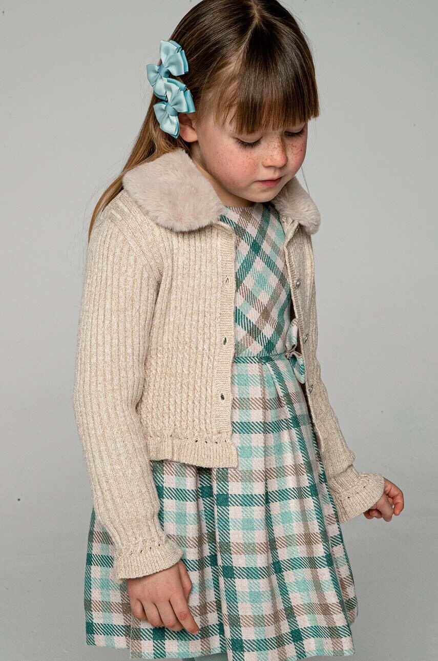 Mayoral cardigan copii culoarea bej, 4362
