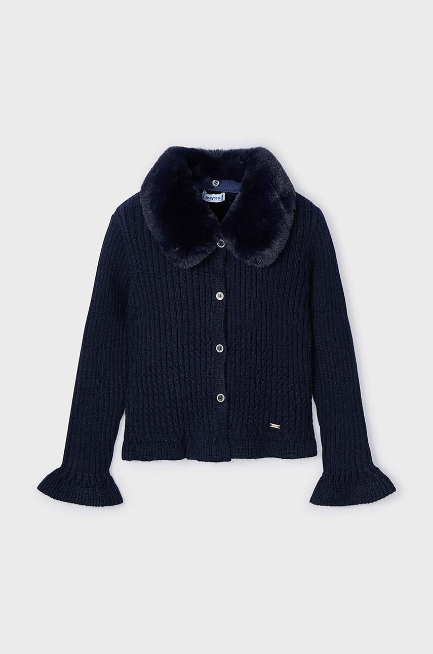 Mayoral cardigan copii culoarea albastru marin, 4362
