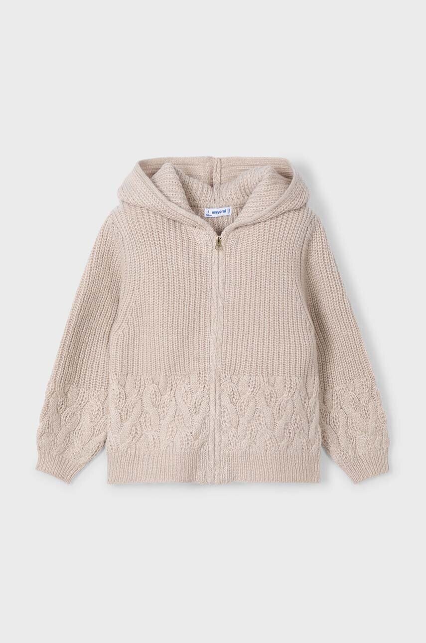 Mayoral cardigan copii culoarea bej, 4367