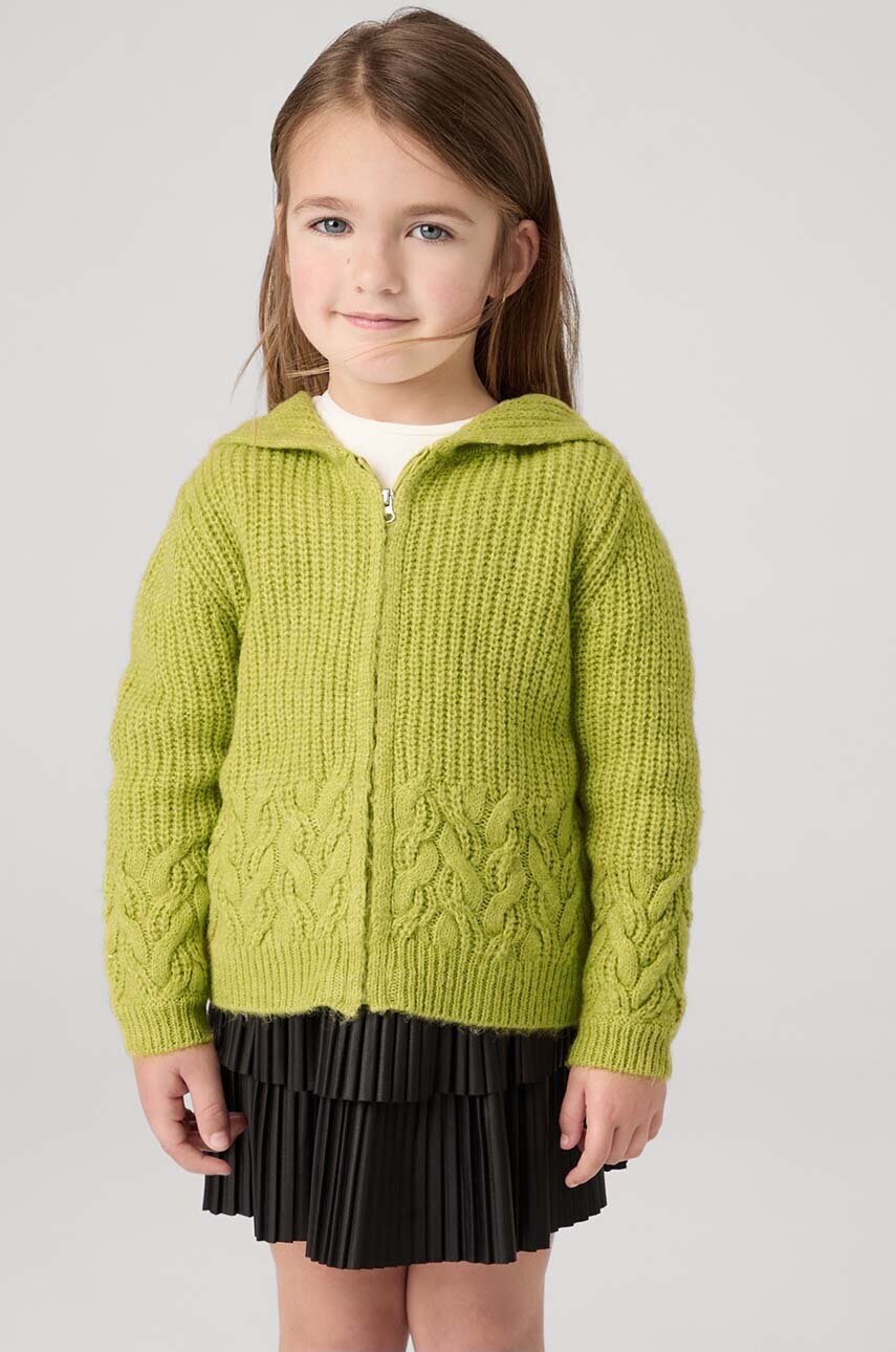 Mayoral cardigan copii culoarea verde, 4367