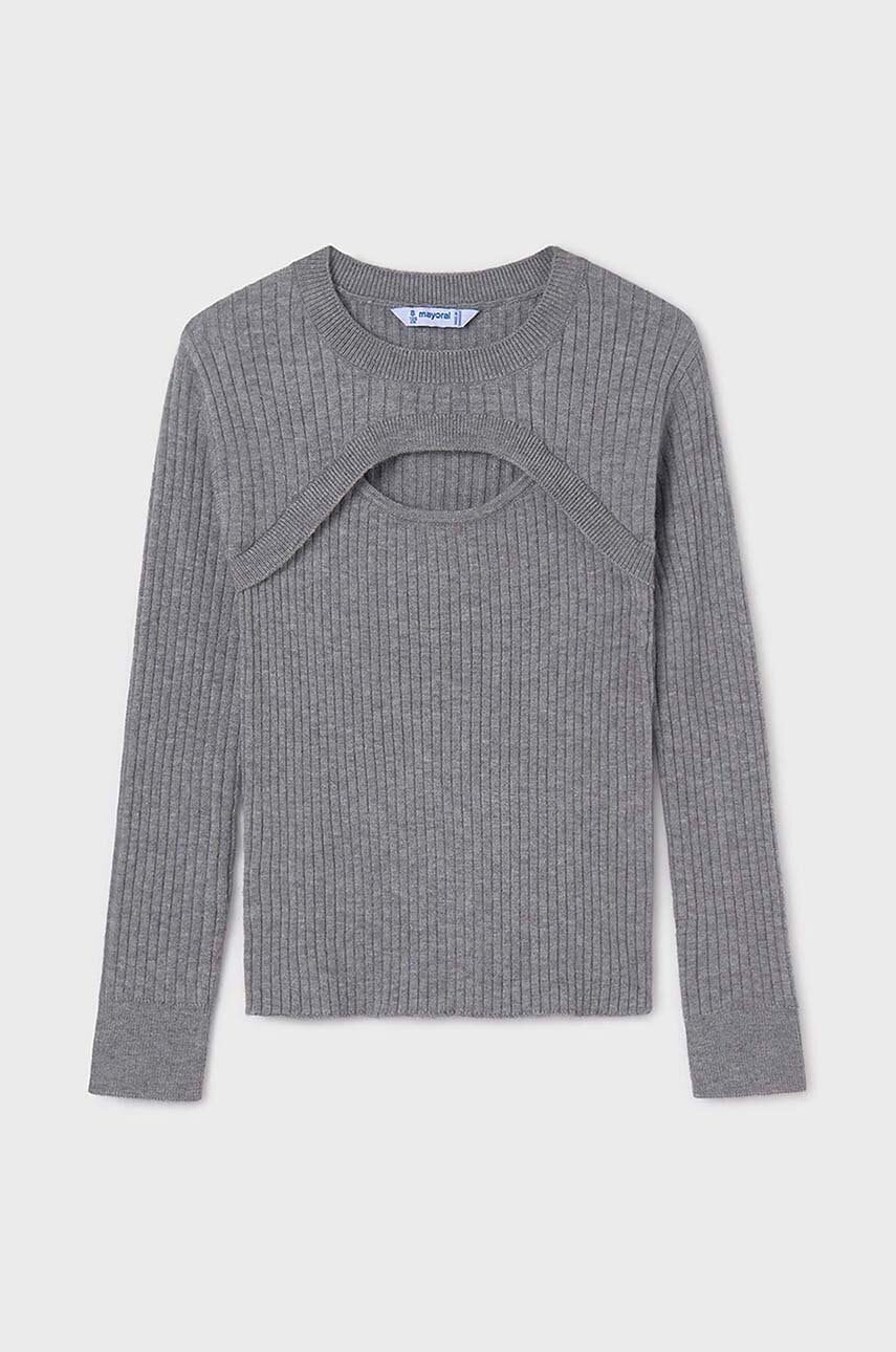 Дитячий светр Mayoral колір сірий легкий 7308 в Вінниці Дитячий светр Mayoral колір сірий легкий 7308 в Вінниці