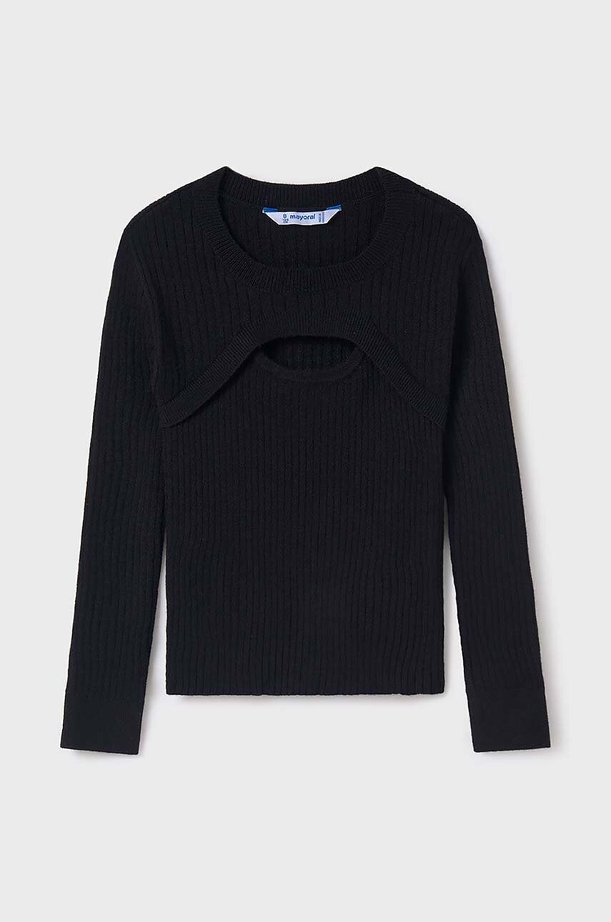 Mayoral pulover copii culoarea negru, light, 7308