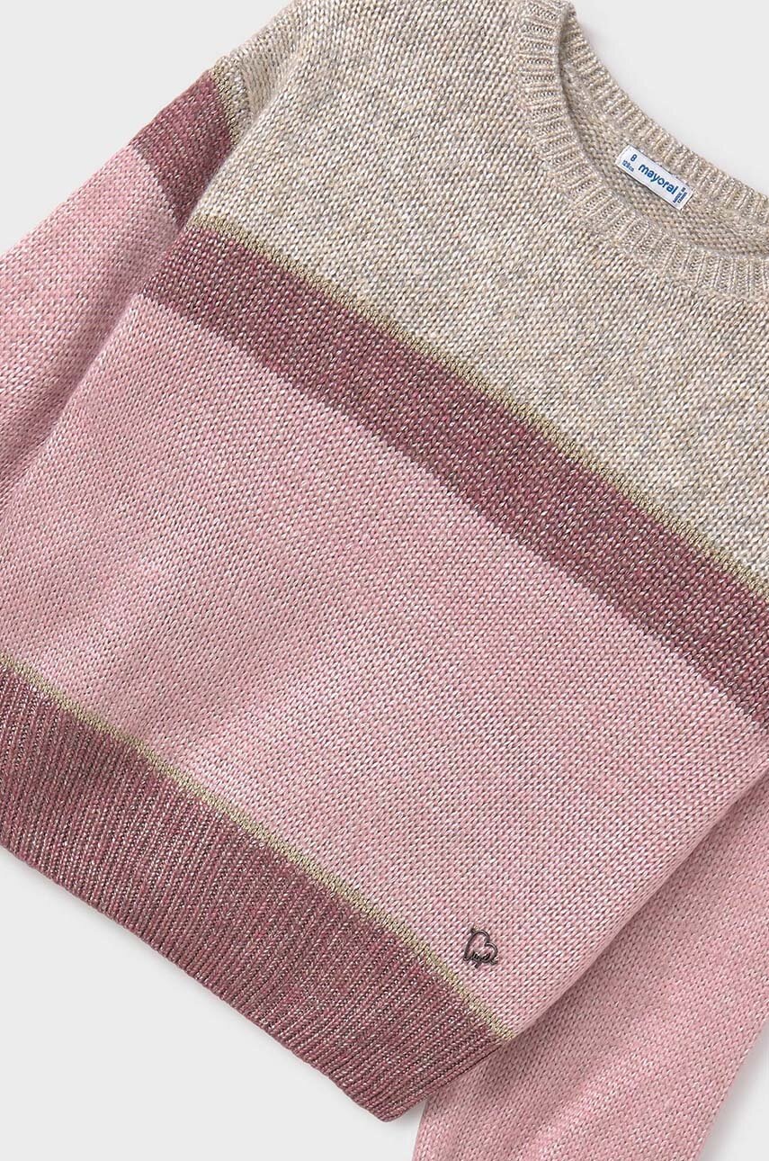 Дитячий светр Mayoral колір рожевий 7309