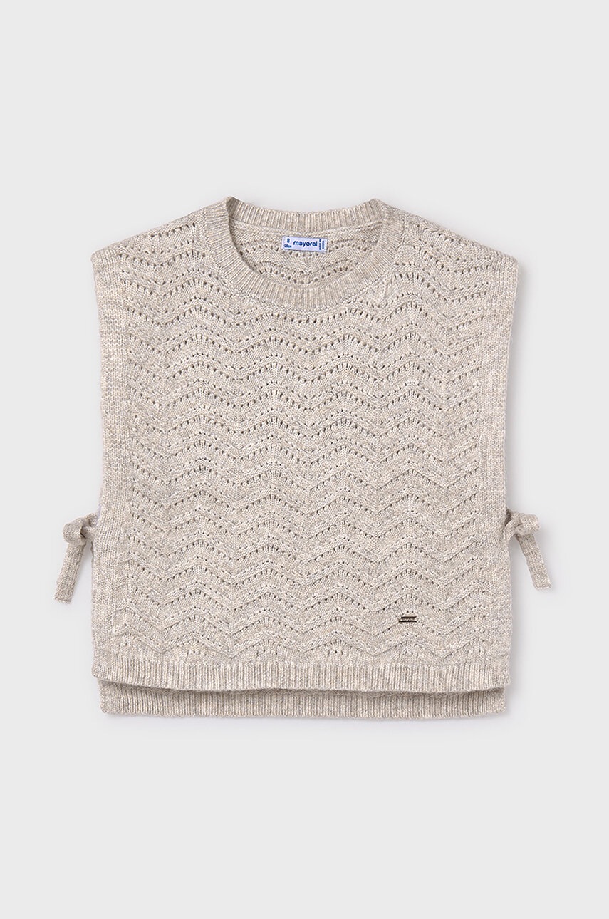 Дитячий жилет Mayoral колір бежевий легкий 7315