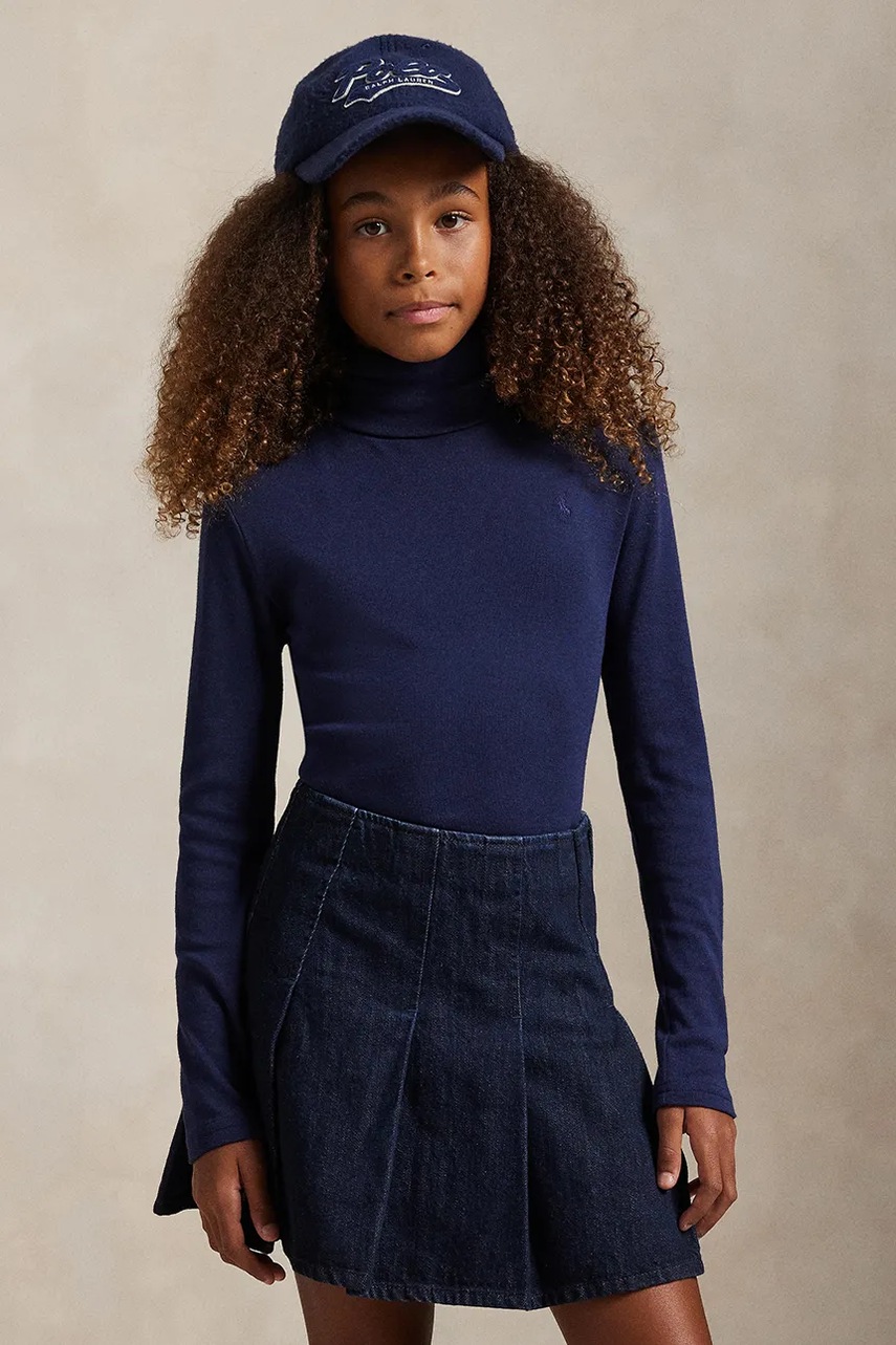 

Детски пуловер Polo Ralph Lauren в тъмносиньо от лека материя 313850670012, Тъмносин