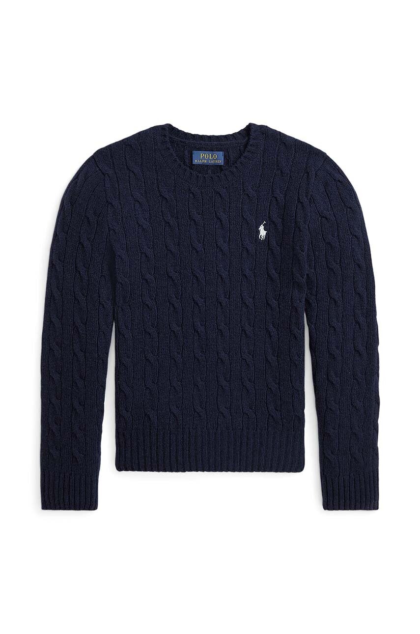 Levně Dětský svetr Polo Ralph Lauren tmavomodrá barva, 313877375008