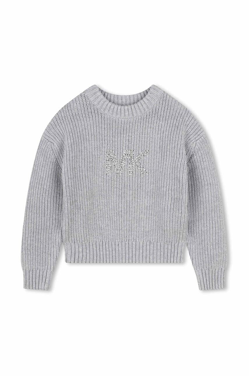 Michael Kors pulover pentru copii din amestec de lana culoarea gri, R30162