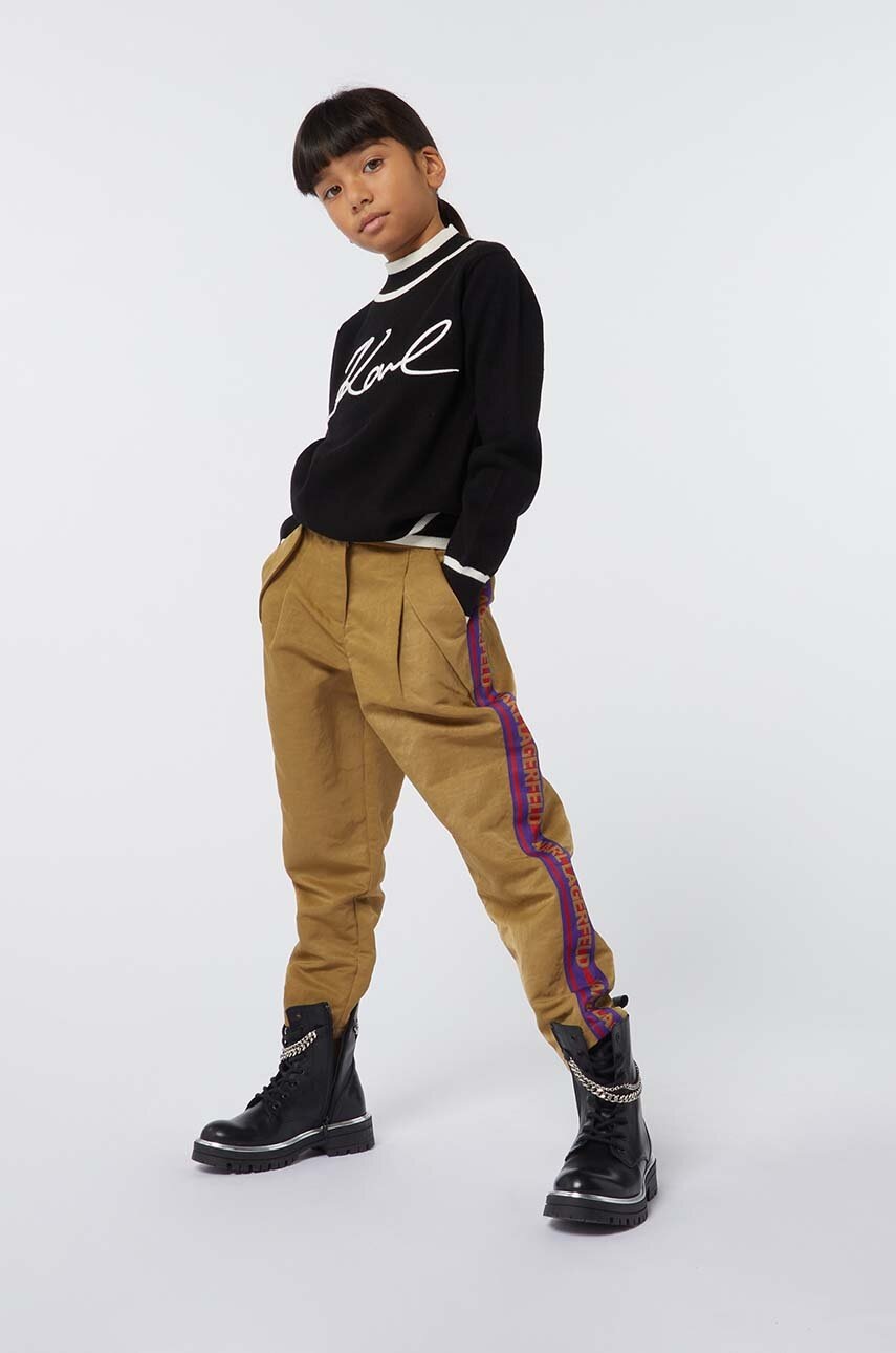 

Детски пуловер с кашмир Karl Lagerfeld в черно Z30218, Черен