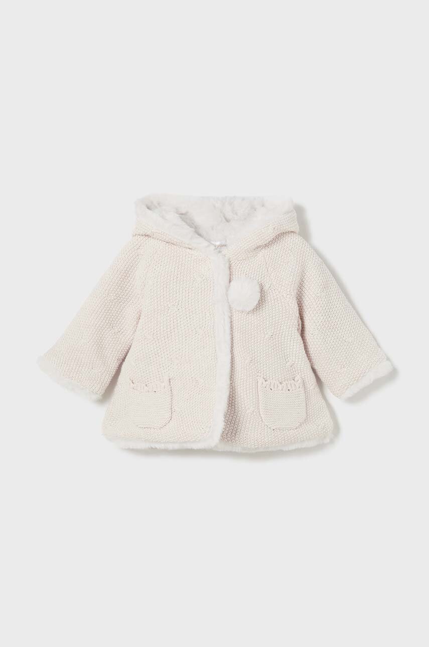 

Бебешка жилетка Mayoral Newborn в бяло 2304, Бял