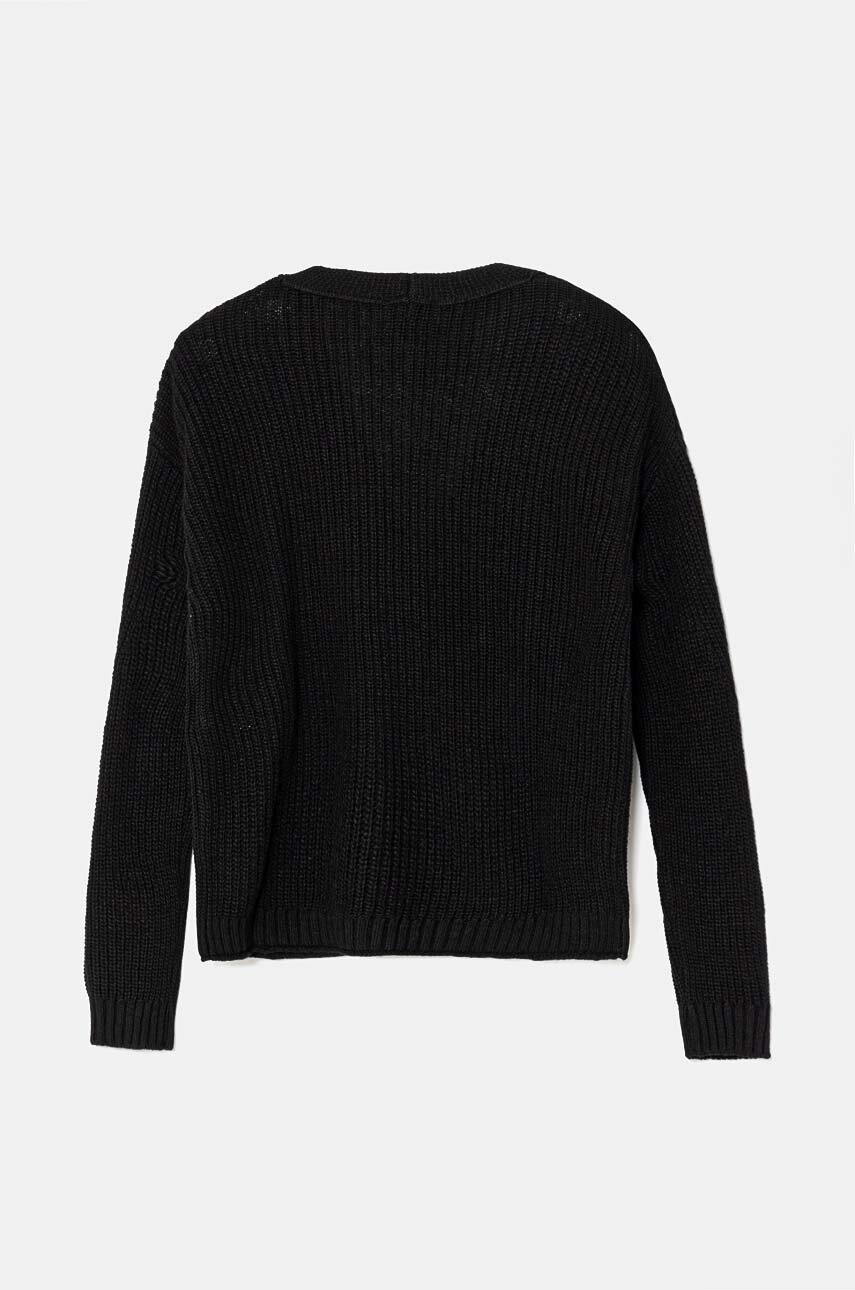 Детский кардиган с примесью шерсти United Colors of Benetton цвет чёрный 126WC601O