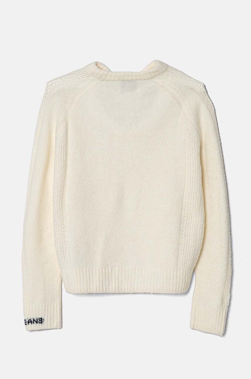Дитячий светр з домішкою вовни Pepe Jeans WINNIE колір бежевий PG701081