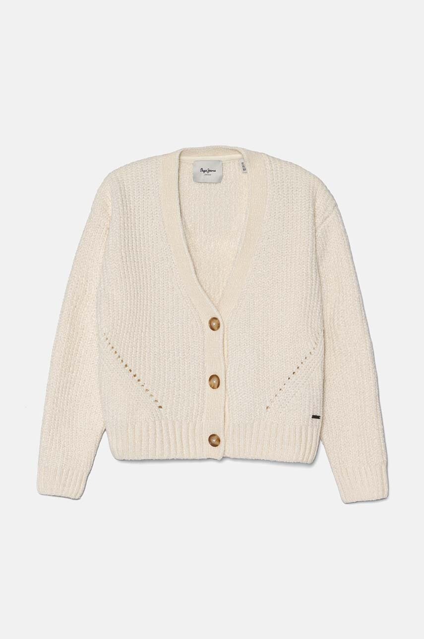 Pepe Jeans cardigan copii WILLOW CARDIGAN culoarea bej, călduros, PG701082