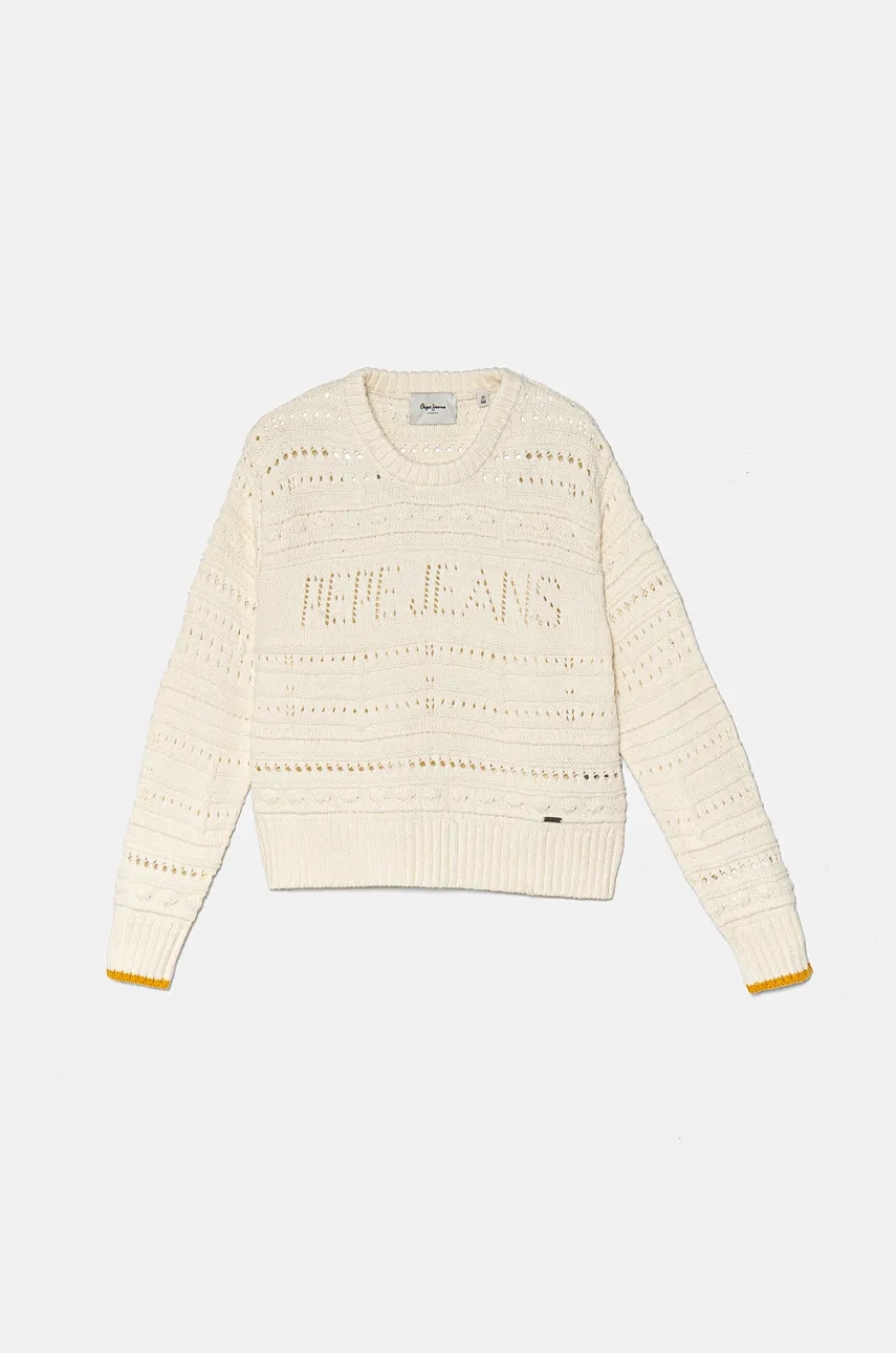 Pepe Jeans pulover copii WINSLET culoarea bej, light, PG701095