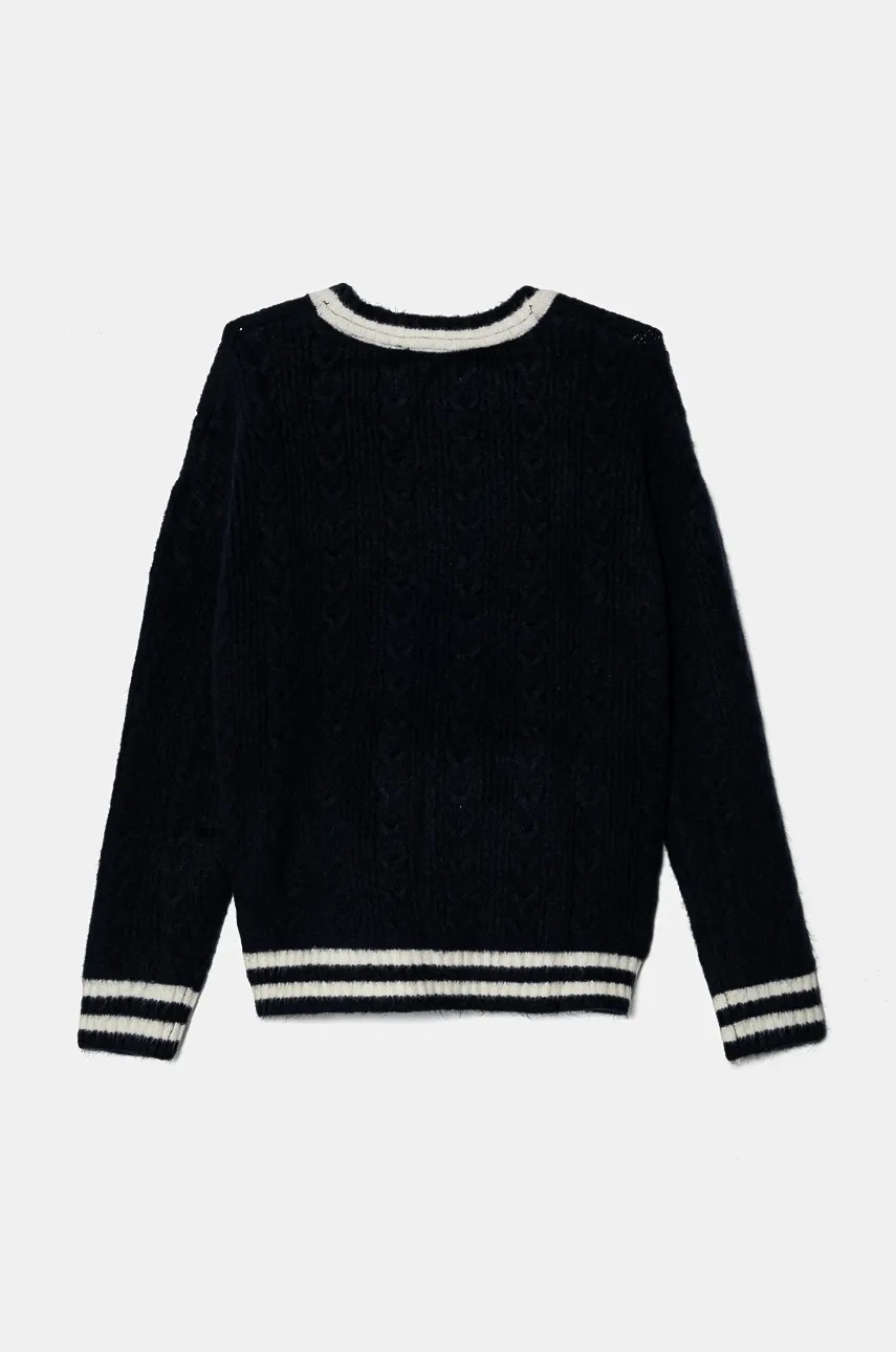 Детский свитер с примесью шерсти Pepe Jeans WRENLEY цвет синий PG701103