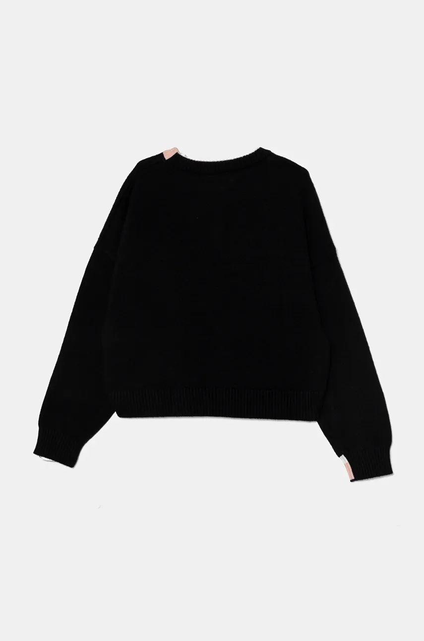 Детский свитер Pinko Up цвет чёрный лёгкий F4PIBGJP108