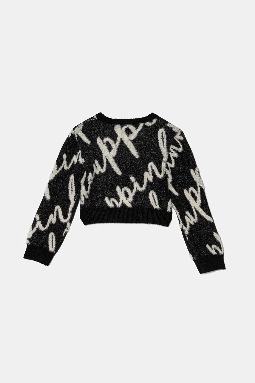 Детский свитер Pinko Up цвет чёрный тёплый F4PIJGJP019