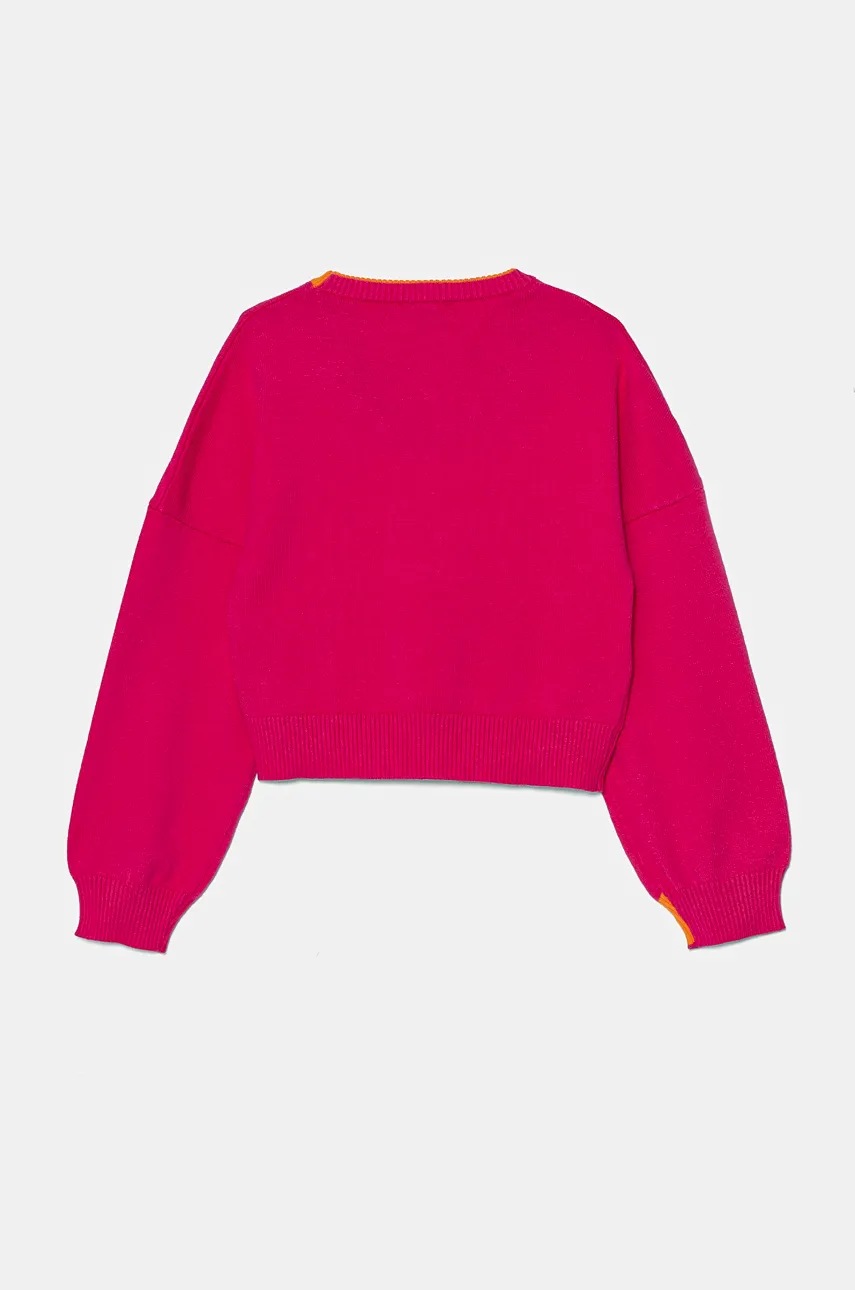 Детский свитер Pinko Up цвет розовый лёгкий F4PIJGJP087