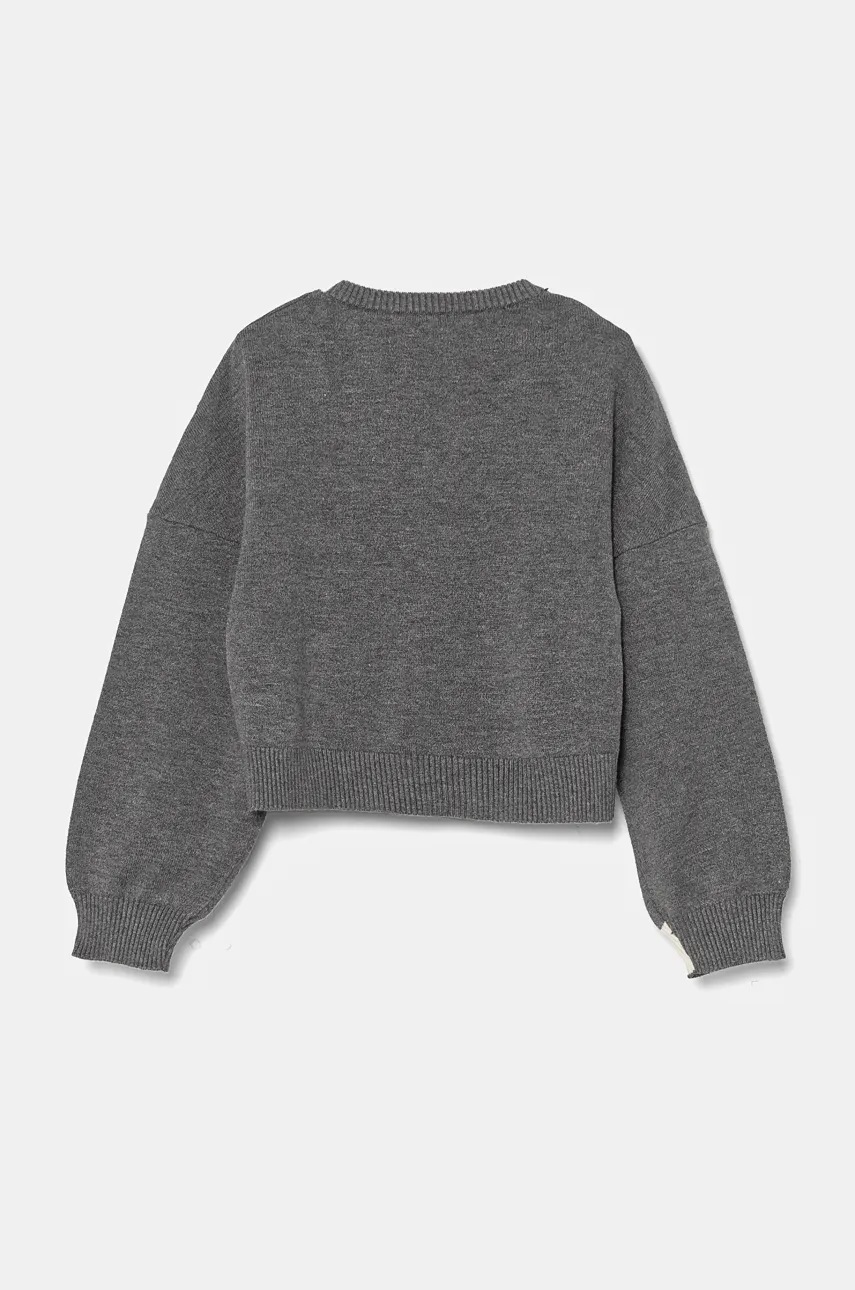 Детский свитер Pinko Up цвет серый лёгкий F4PIJGJP087