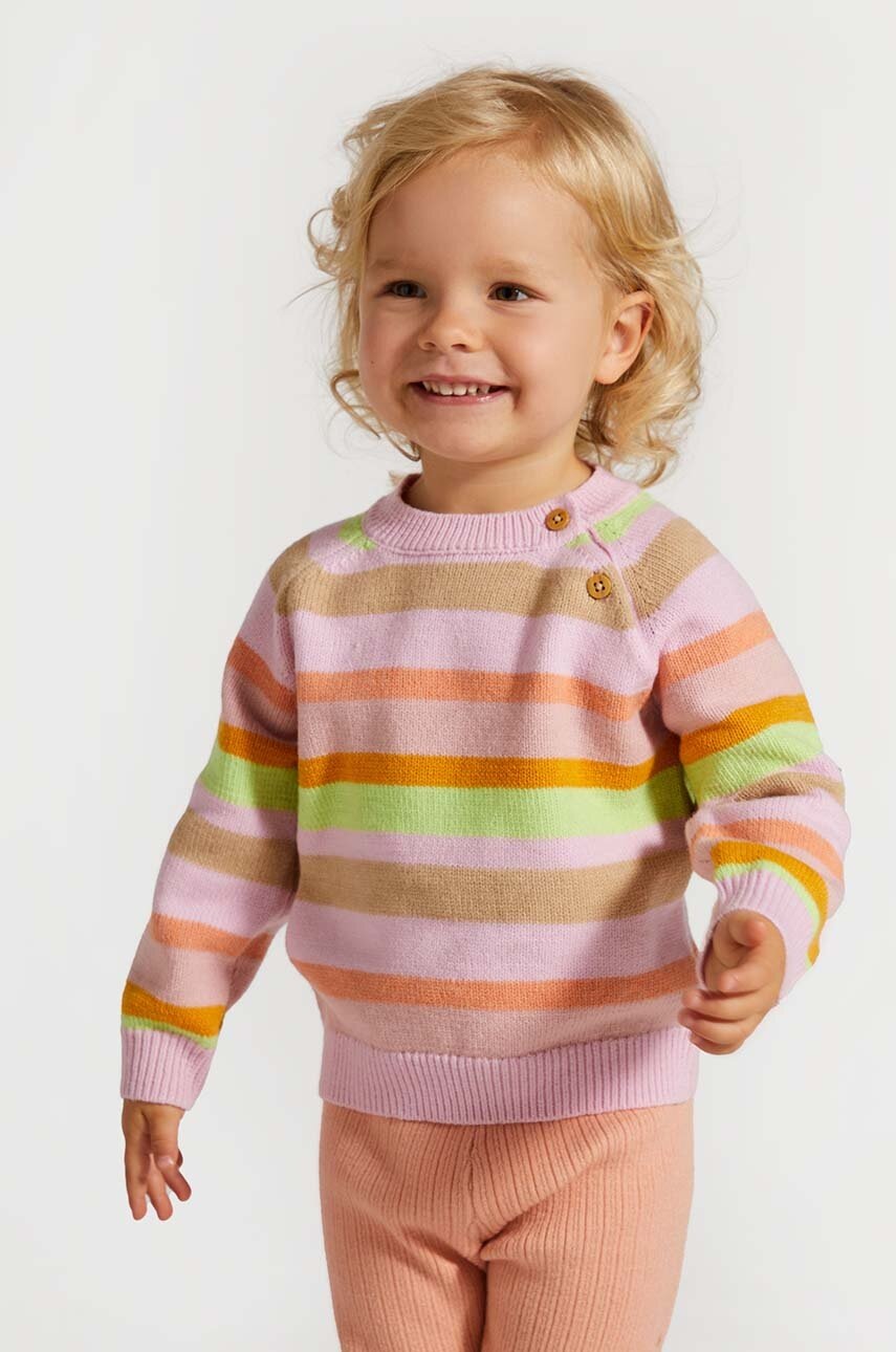 

Бебешки пуловер Coccodrillo PASTELOVE GIRL NEWBORN, Многоцветен