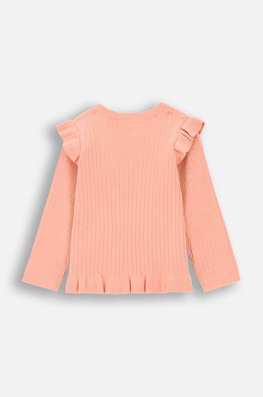 Свитер для младенцев Coccodrillo цвет оранжевый лёгкий PASTELOVE GIRL NEWBORN