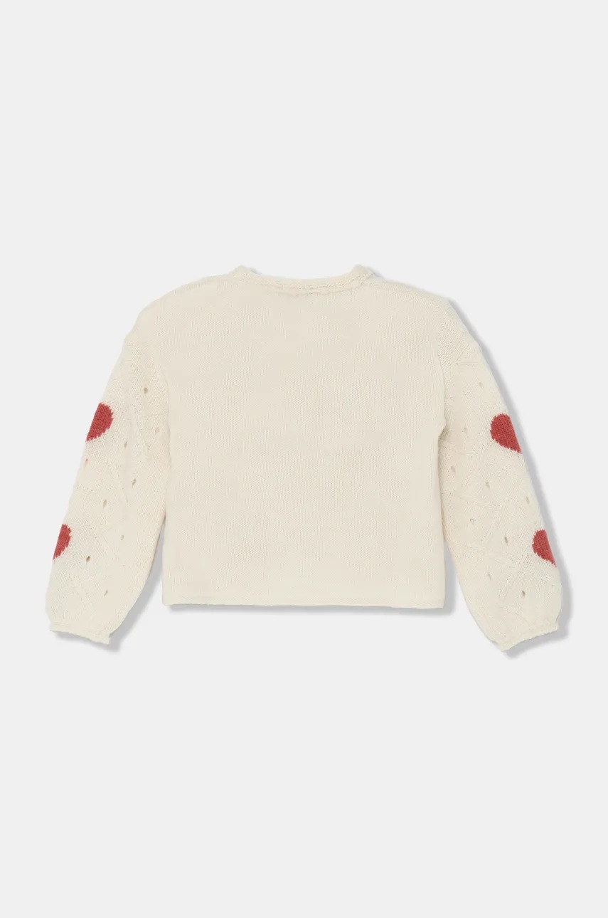 Детский свитер с примесью шерсти United Colors of Benetton цвет бежевый лёгкий 1076H102A