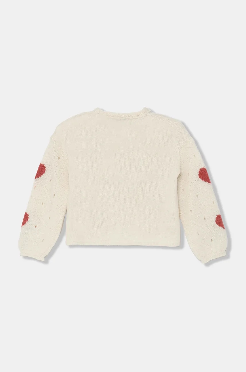 Детский свитер с примесью шерсти United Colors of Benetton цвет бежевый лёгкий 1076H102A Детский свитер с примесью шерсти United Colors of Benetton цвет бежевый лёгкий 1076H102A