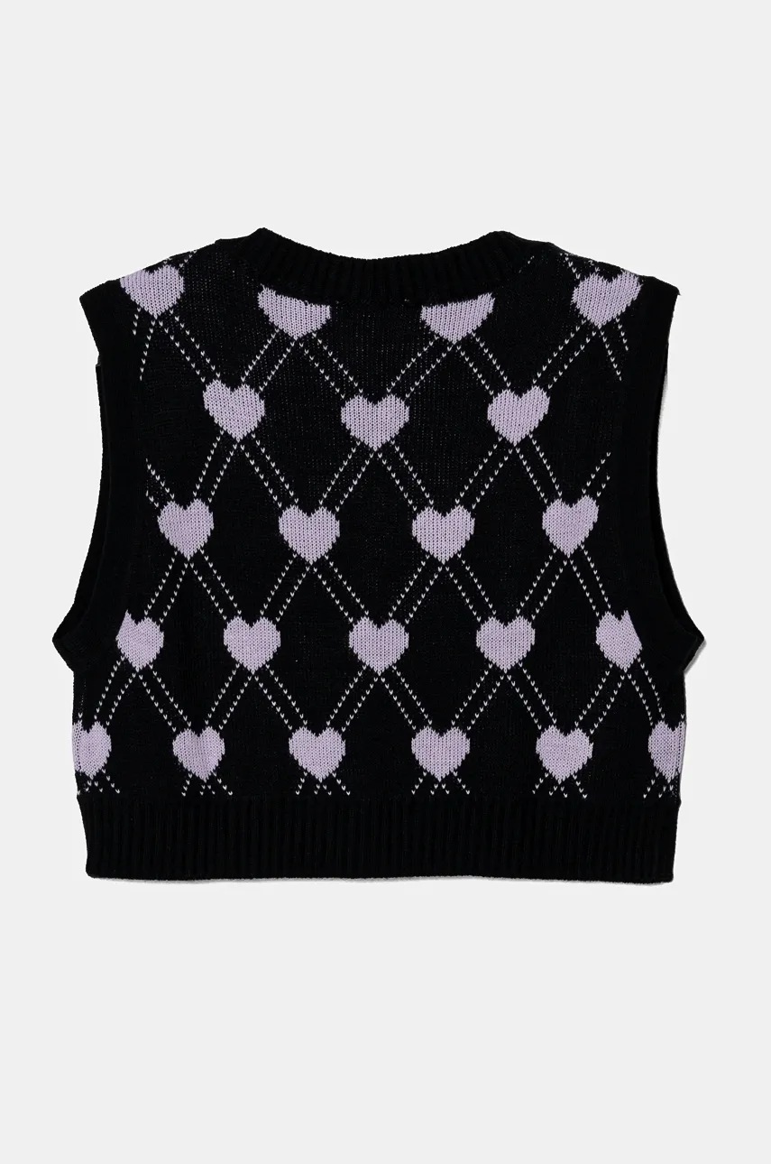 Дитячий жилет United Colors of Benetton колір чорний 1070Q400J