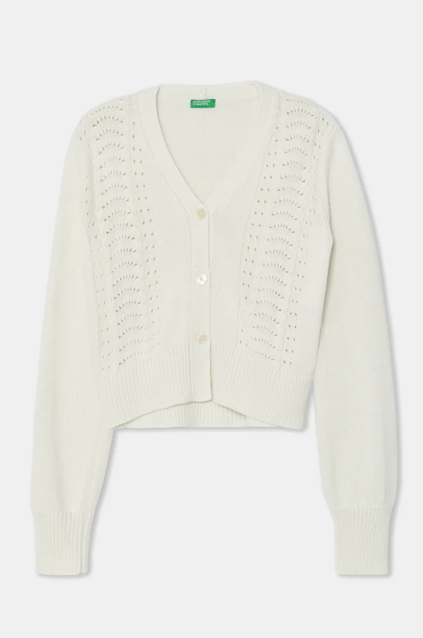 United Colors of Benetton pulover copii culoarea bej, light, 1370C601Q