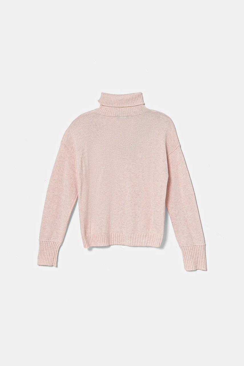 Детский свитер с примесью шерсти United Colors of Benetton цвет розовый лёгкий 106WC200G