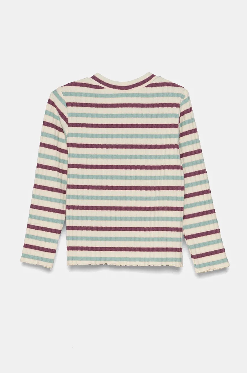 Детский лонгслив United Colors of Benetton цвет бирюзовый 3GDAG200X Детский лонгслив United Colors of Benetton цвет бирюзовый 3GDAG200X