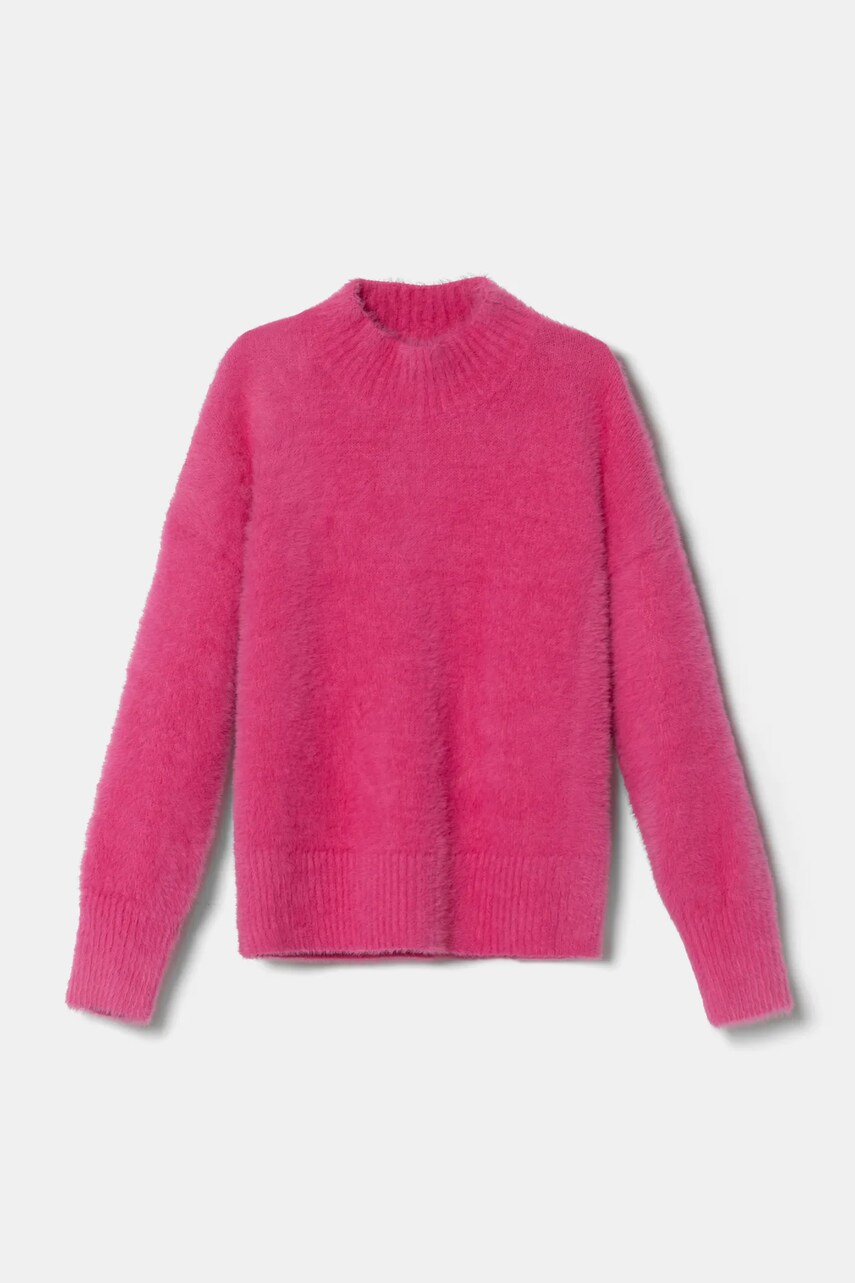 United Colors of Benetton pulover copii culoarea roz, 19BAC200I