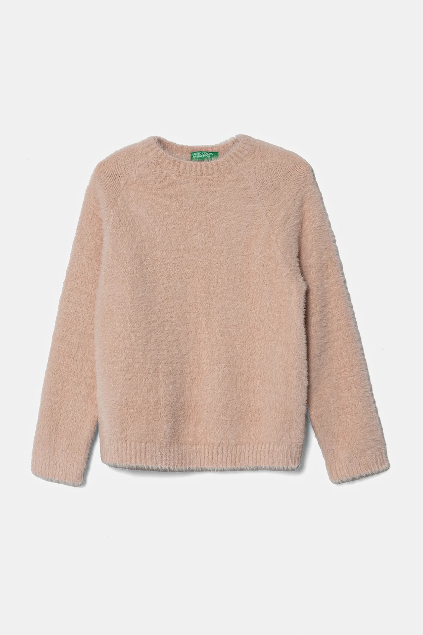 United Colors of Benetton pulover copii culoarea roz, 19BAG100Q