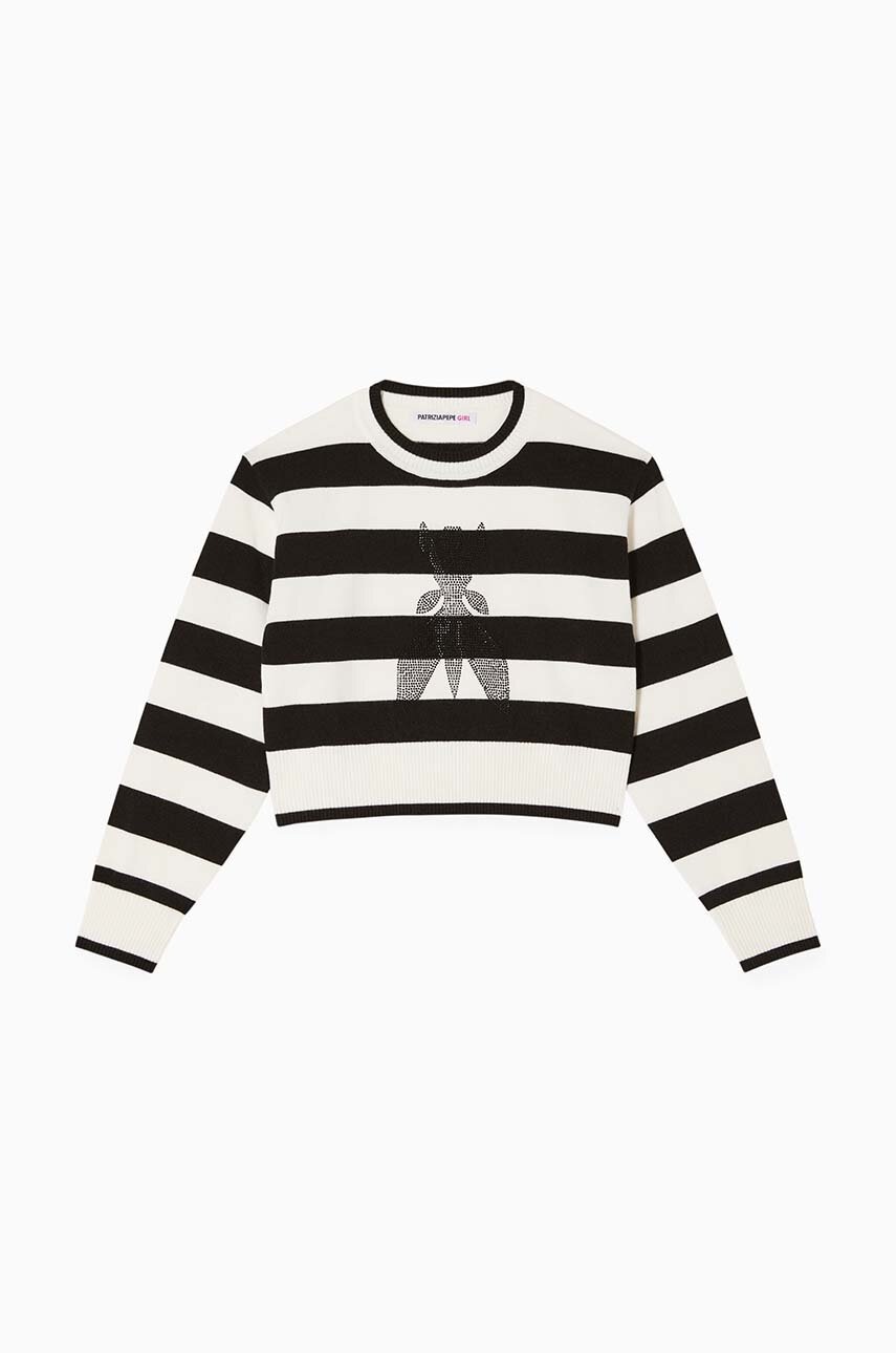 Детский свитер Patrizia Pepe K202 цвет чёрный 7K0048 Детский свитер Patrizia Pepe K202 цвет чёрный 7K0048