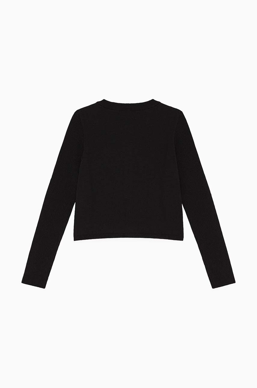 Детский кардиган Patrizia Pepe K9G3 цвет чёрный лёгкий 7K0051 Детский кардиган Patrizia Pepe K9G3 цвет чёрный лёгкий 7K0051