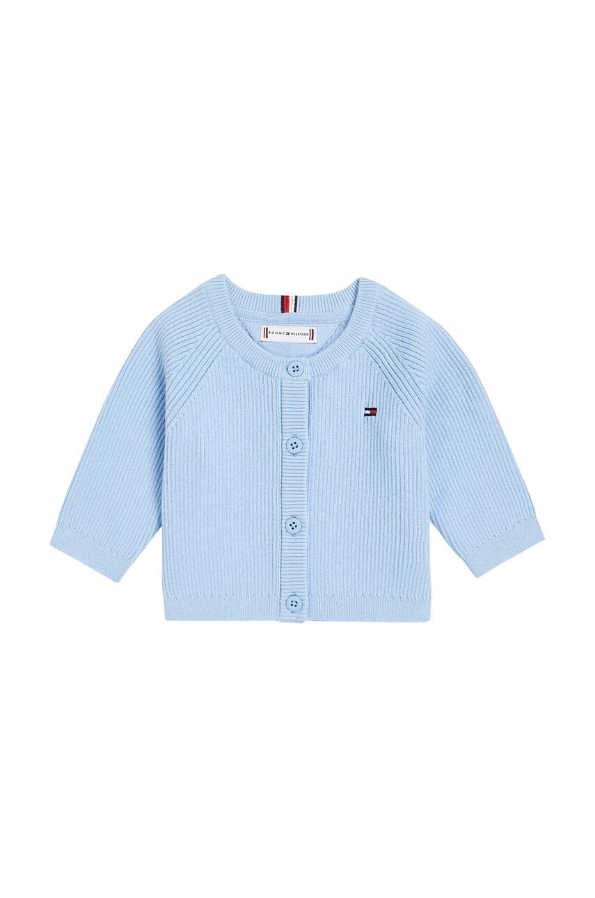 

Бебешка памучна жилетка Tommy Hilfiger в синьо KN0KN01846, Син