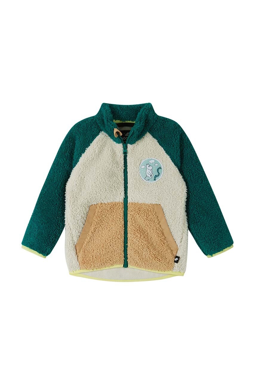 Reima bluza copii Moomin Kramgo culoarea verde, modelator, 5200079C