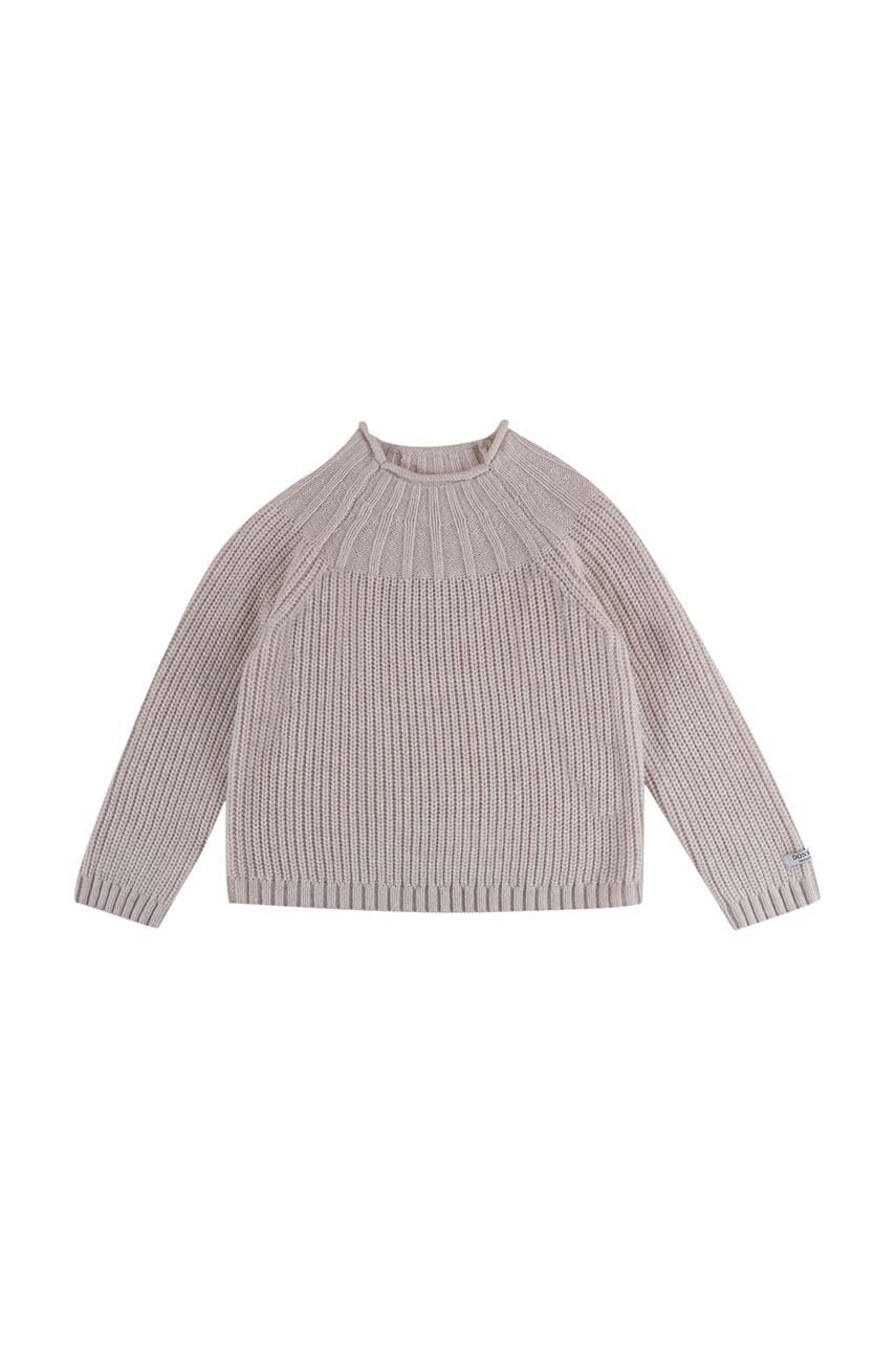 Дитячий светр з домішкою вовни Donsje Dawi Sweater колір бежевий 4086500