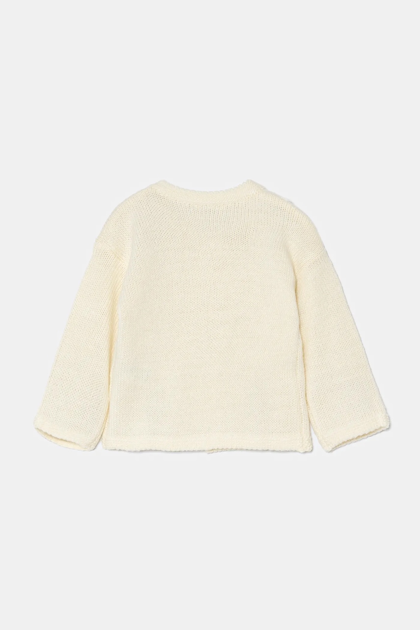 Детский кардиган с примесью шерсти United Colors of Benetton цвет бежевый лёгкий 1076A500X Детский кардиган с примесью шерсти United Colors of Benetton цвет бежевый лёгкий 1076A500X