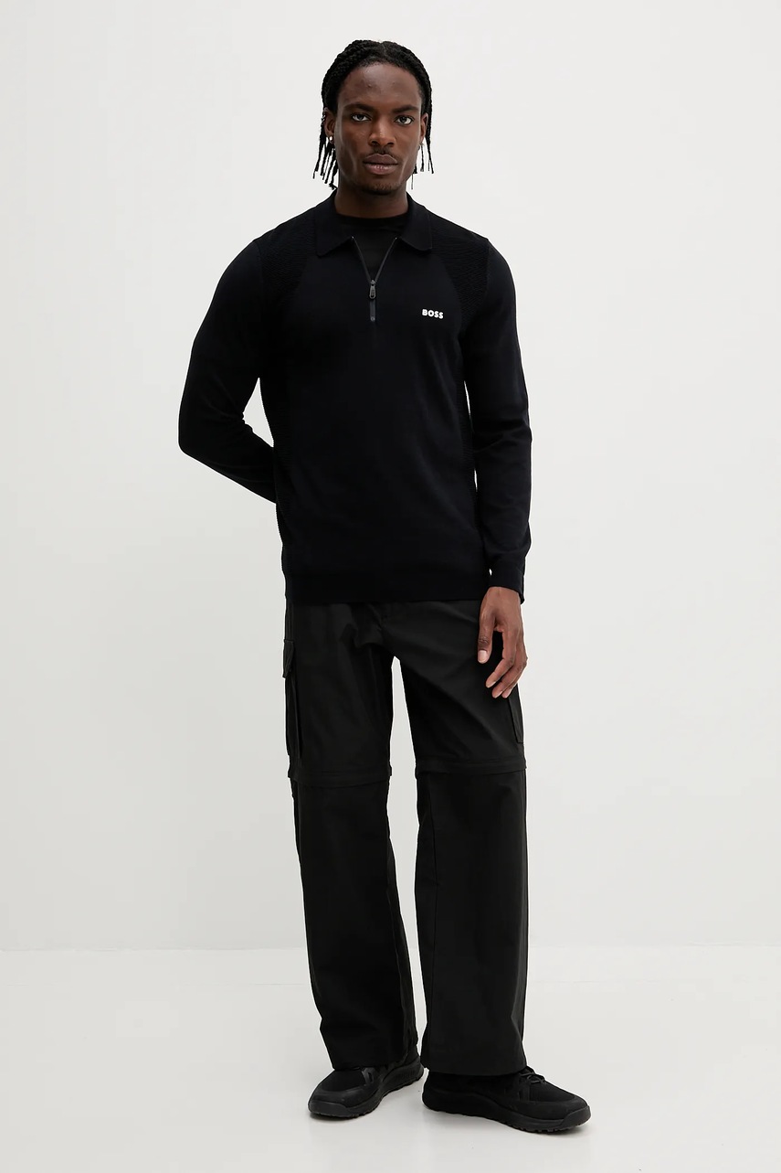 Свитер BOSS Green цвет чёрный лёгкое 50520604