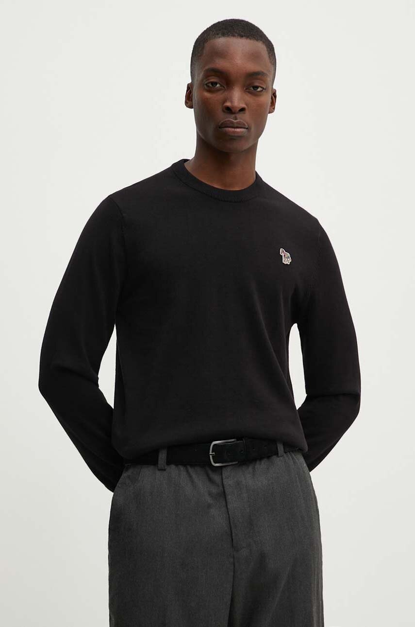 PS Paul Smith pulover de bumbac culoarea negru, light, M2R.200YZ.L21858 PS Paul Smith pulover de bumbac culoarea negru, light, M2R.200YZ.L21858