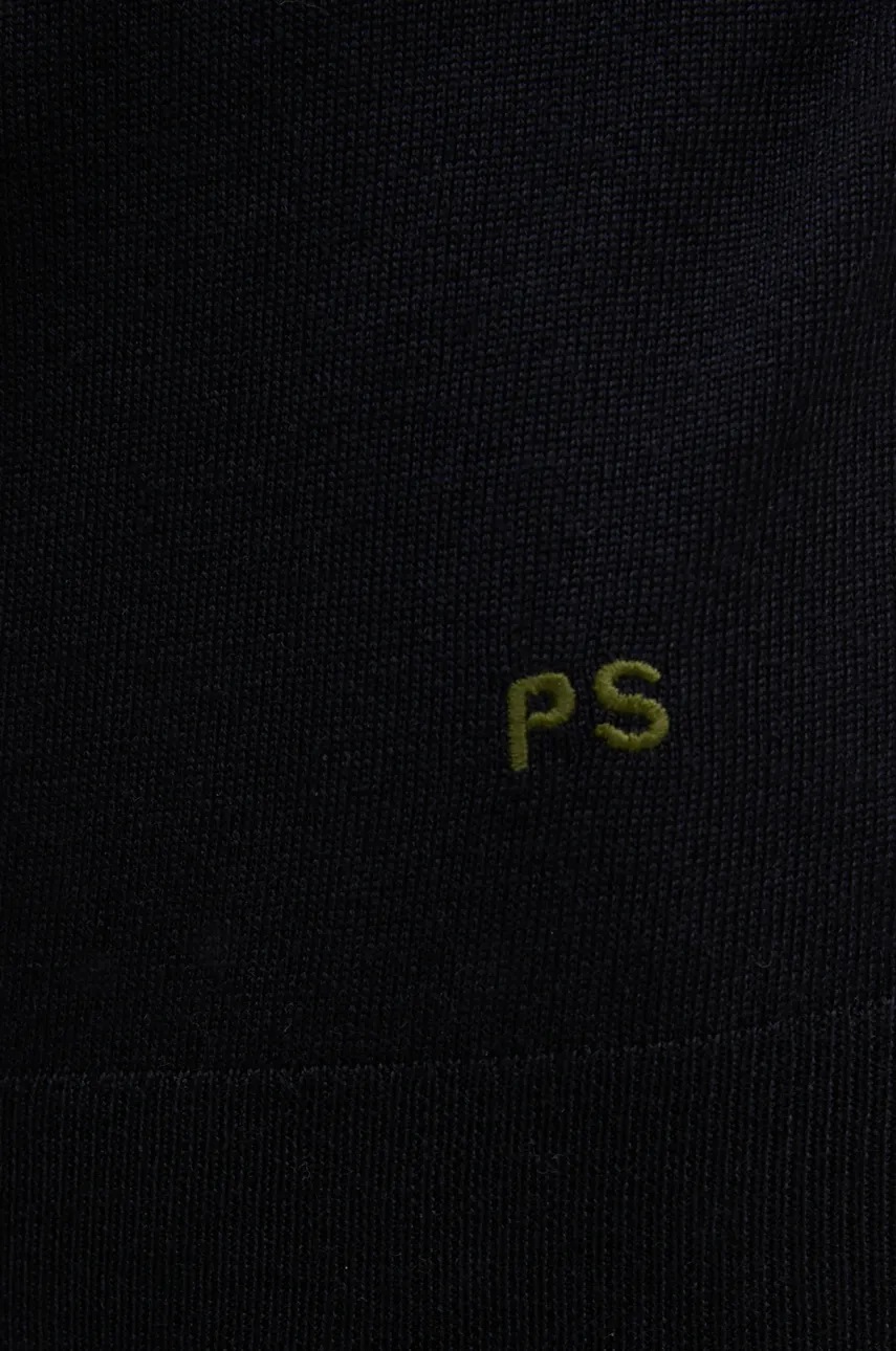 Μάλλινο πουλόβερ PS Paul Smith ανδρικό, χρώμα: μαύρο, M2R.203Y.N21861 φωτογραφία