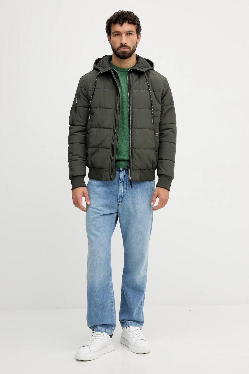 Шерстяной свитер United Colors of Benetton цвет коричневый лёгкий 1002U1G34 Шерстяной свитер United Colors of Benetton цвет коричневый лёгкий 1002U1G34