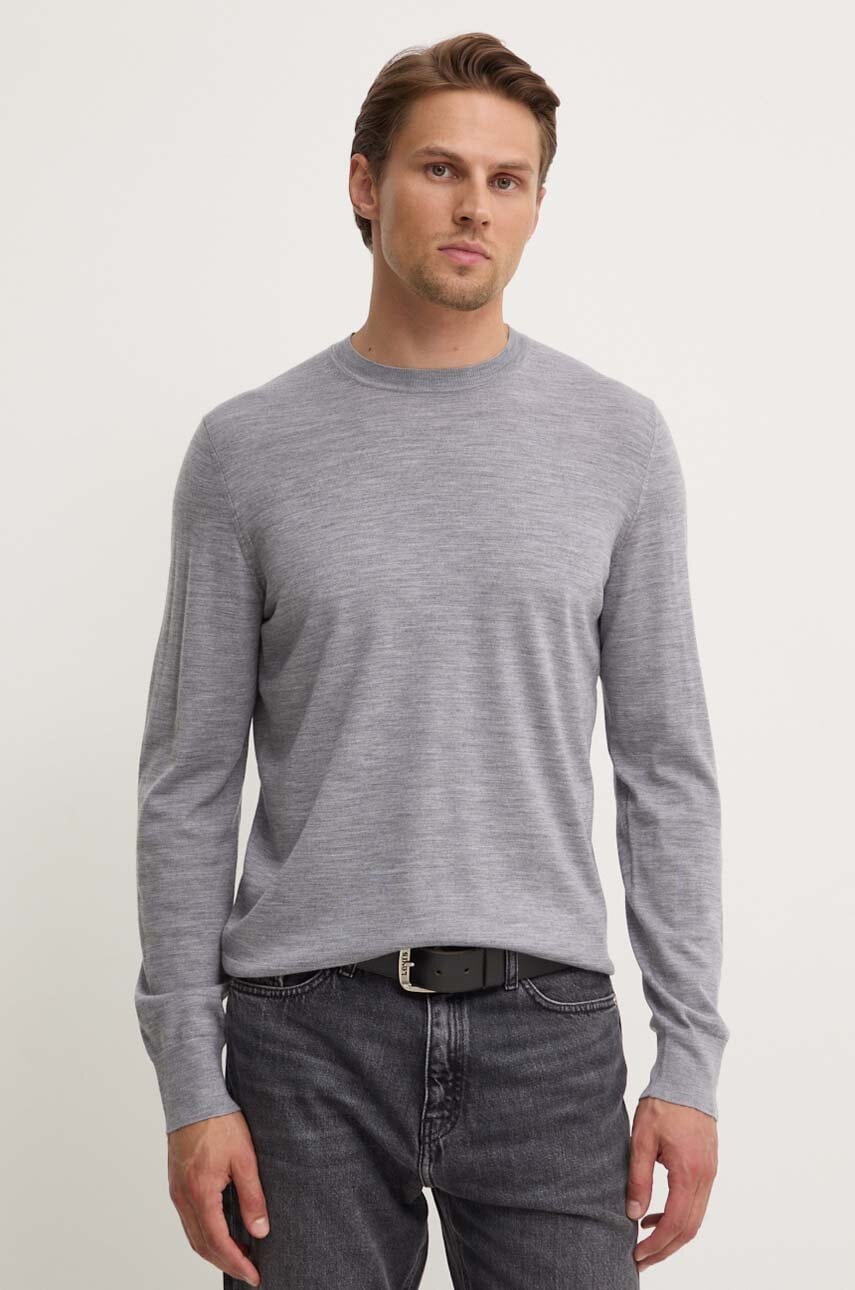 Theory pulover de lana barbati, culoarea gri, light, J0781713 Theory pulover de lana barbati, culoarea gri, light, J0781713