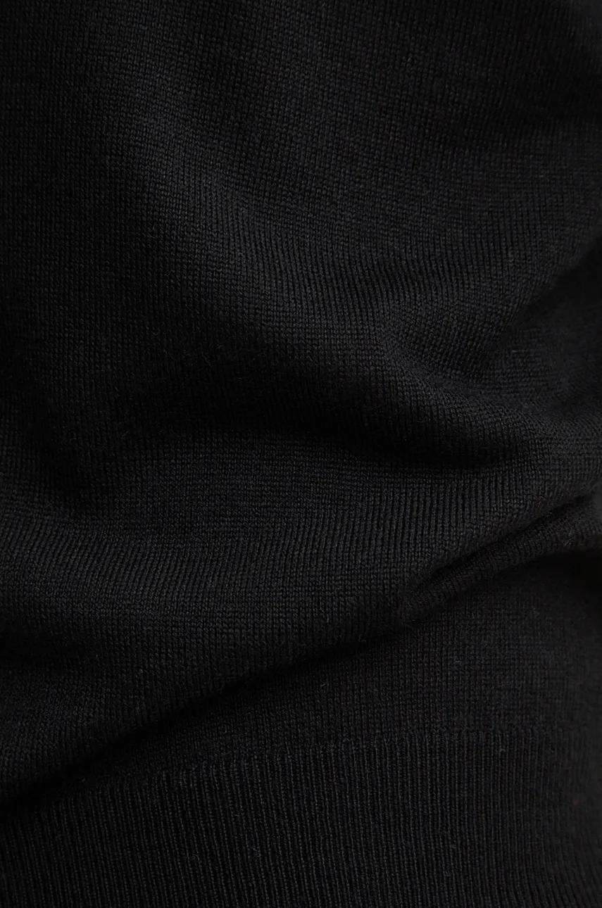 Вовняний светр United Colors of Benetton чоловічий колір чорний  103MU108N 