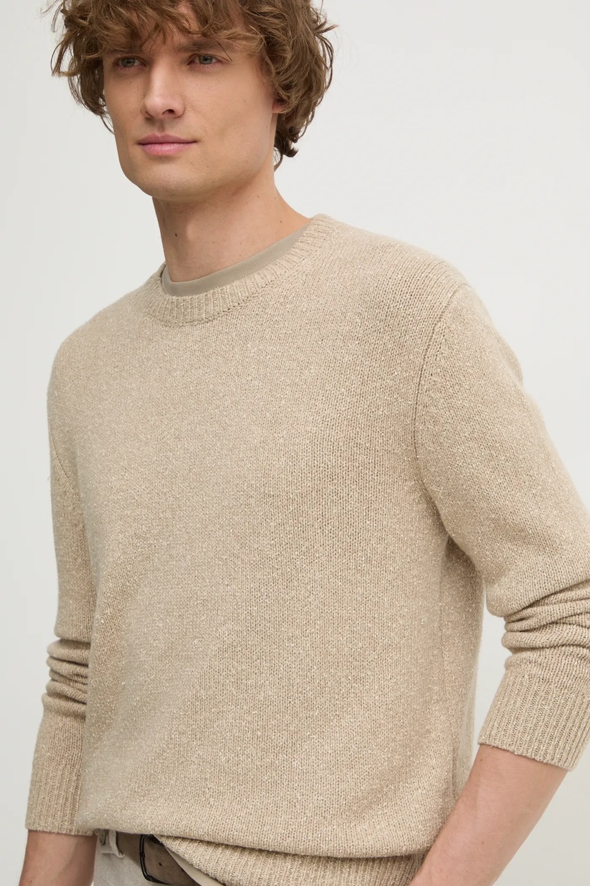 

Пуловер United Colors of Benetton мъжки в бежово 1VZBU109G, Бежов